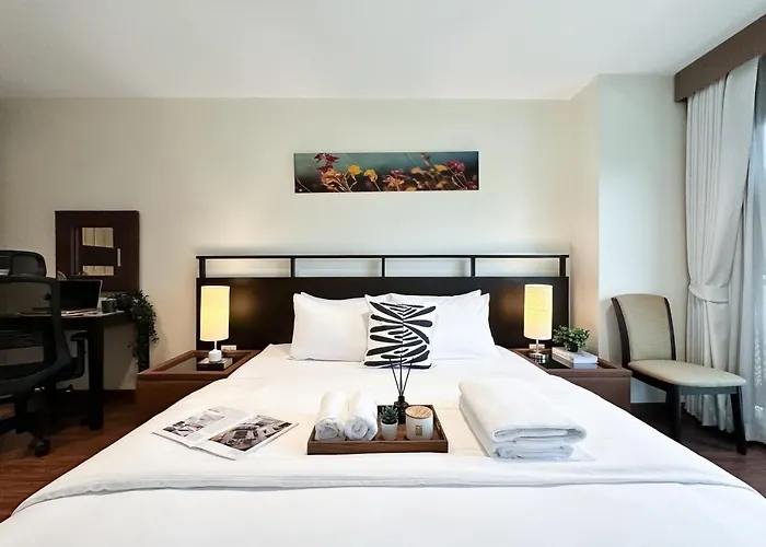 アパート Vibrant Modern 57 Sqm - Ultra Fast Wifi - Bts Thonglor *