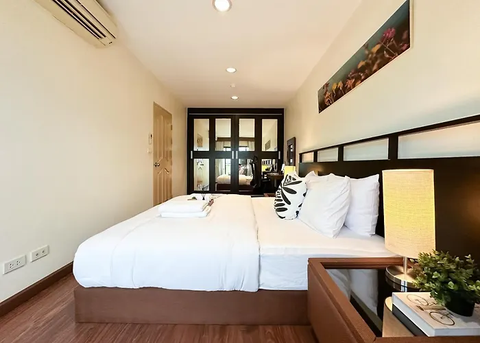 アパート Vibrant Modern 57 Sqm - Ultra Fast Wifi - Bts Thonglor バンコク都