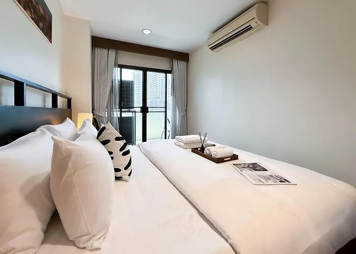Vibrant Modern 57 Sqm - Ultra Fast Wifi - Bts Thonglor アパート *