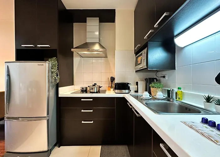 アパート Vibrant Modern 57 Sqm - Ultra Fast Wifi - Bts Thonglor バンコク都