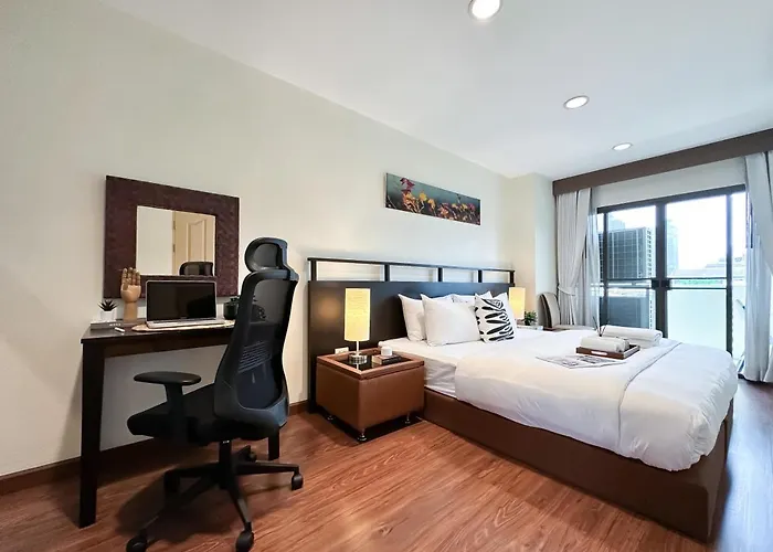 Vibrant Modern 57 Sqm - Ultra Fast Wifi - Bts Thonglor *