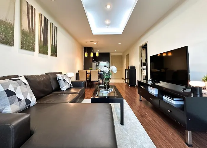Vibrant Modern 57 Sqm - Ultra Fast Wifi - Bts Thonglor アパート バンコク都