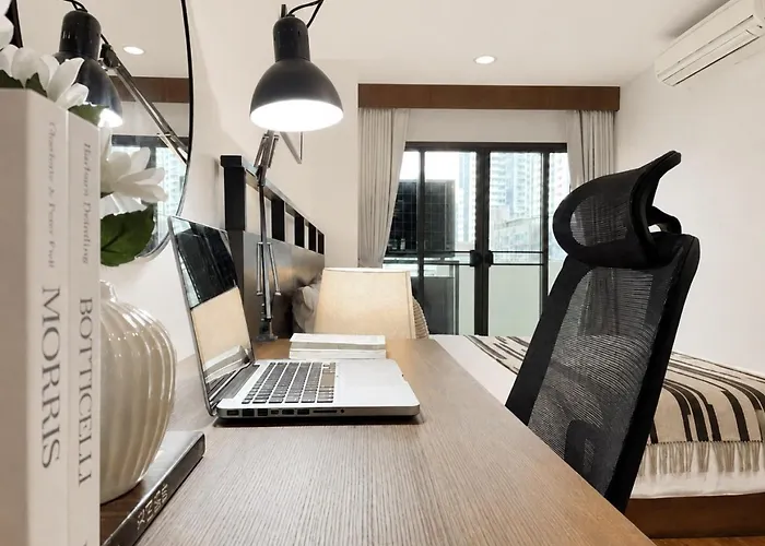 Vibrant Modern 57 Sqm - Ultra Fast Wifi - Bts Thonglor * バンコク都